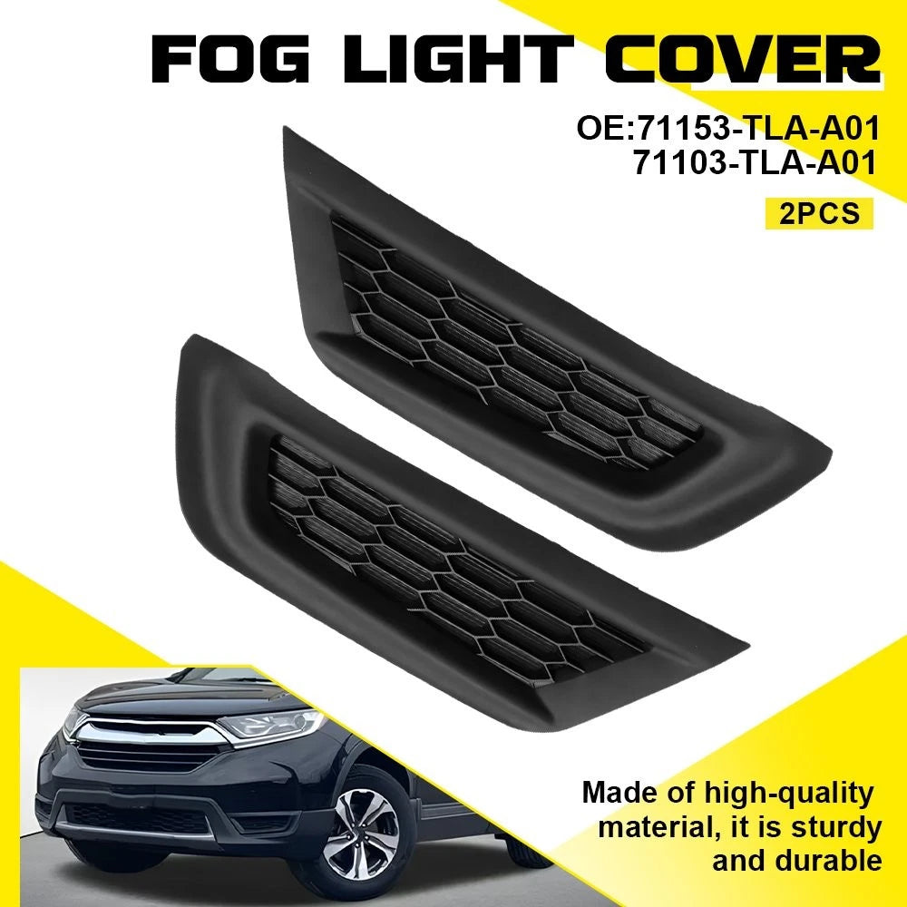 Set of 2 Fog Light Covers for Honda CR-V LX 1.5L L4 (2017–2019)