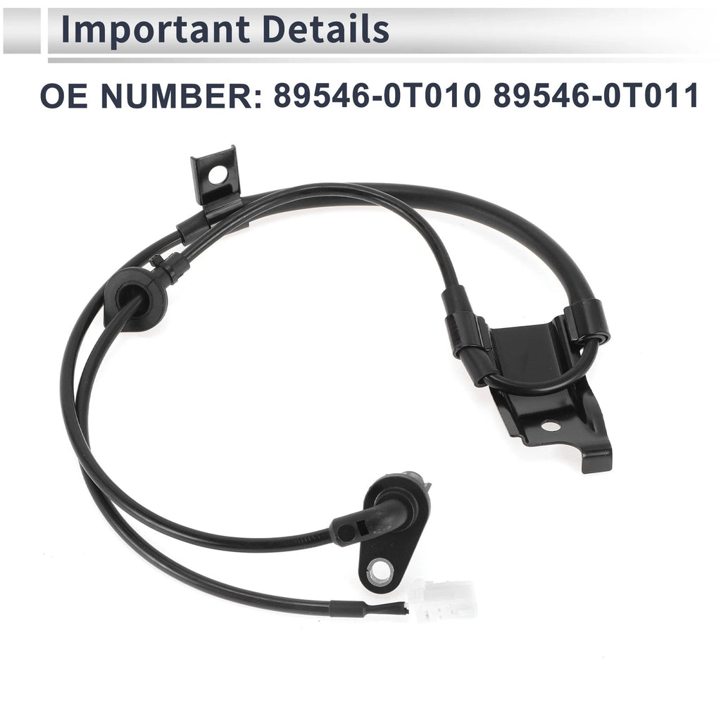 ABS Wheel Speed Sensor No. 89546-0T010 for Toyota Venza (2009–2015) Rear Left