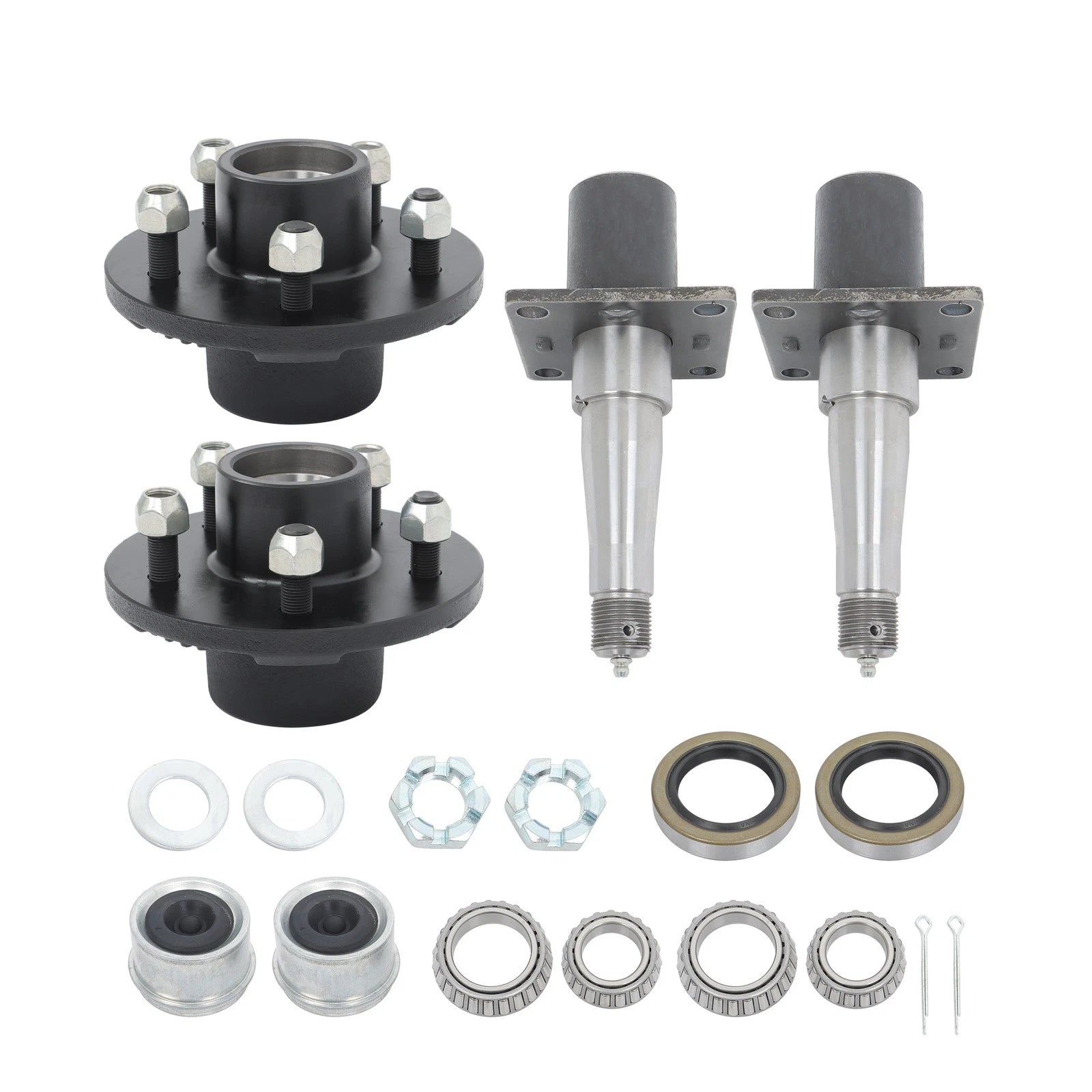 Idler Hub Kit with Flange for 3500 lbs Axle (5 on 4.5" / 5 on 5")