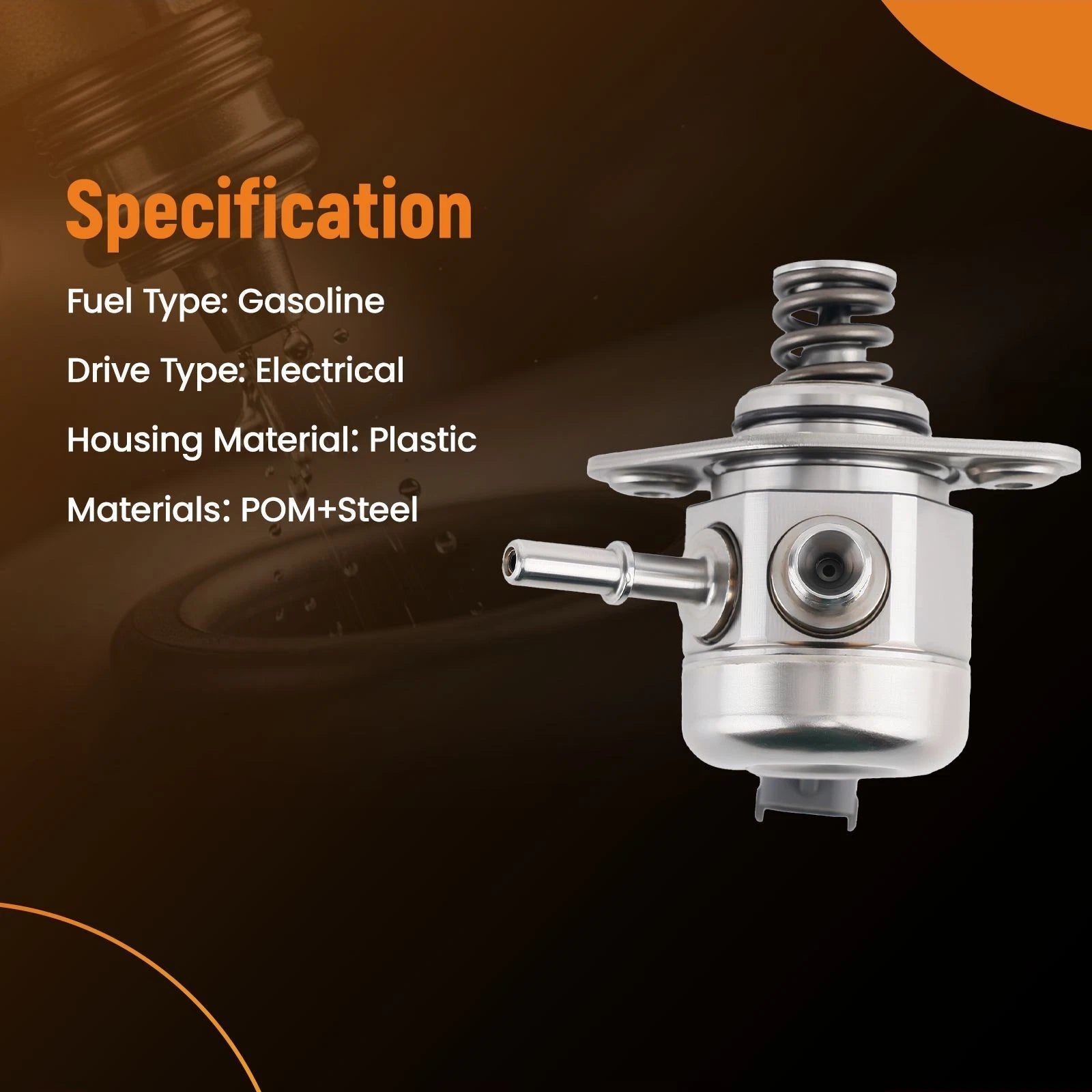 High Pressure Fuel Pump for Ford Fiesta Focus EcoSport 1.0L I3 (2014–2021)