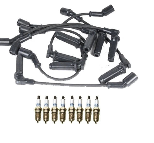 Ignition Wire Set & 8 ACDelco Platinum Spark Plugs for Chevy GMC 8.1 (2001–2009)