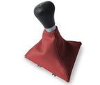 Leather Manual Shift Boot Cover for Toyota Celica (2000–2005) Red