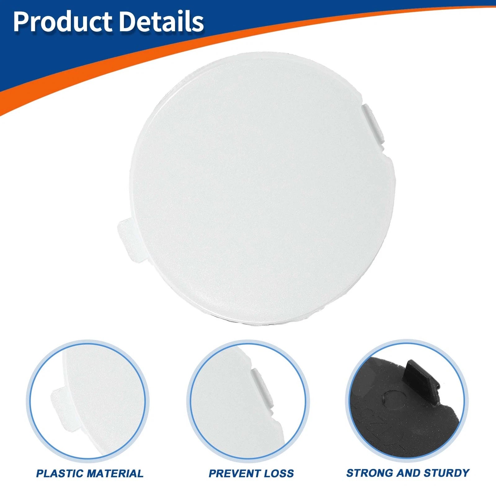 Tow Hook Cover for Mazda CX-3 (2016–2021) No.D10J50A12A Snowflake White