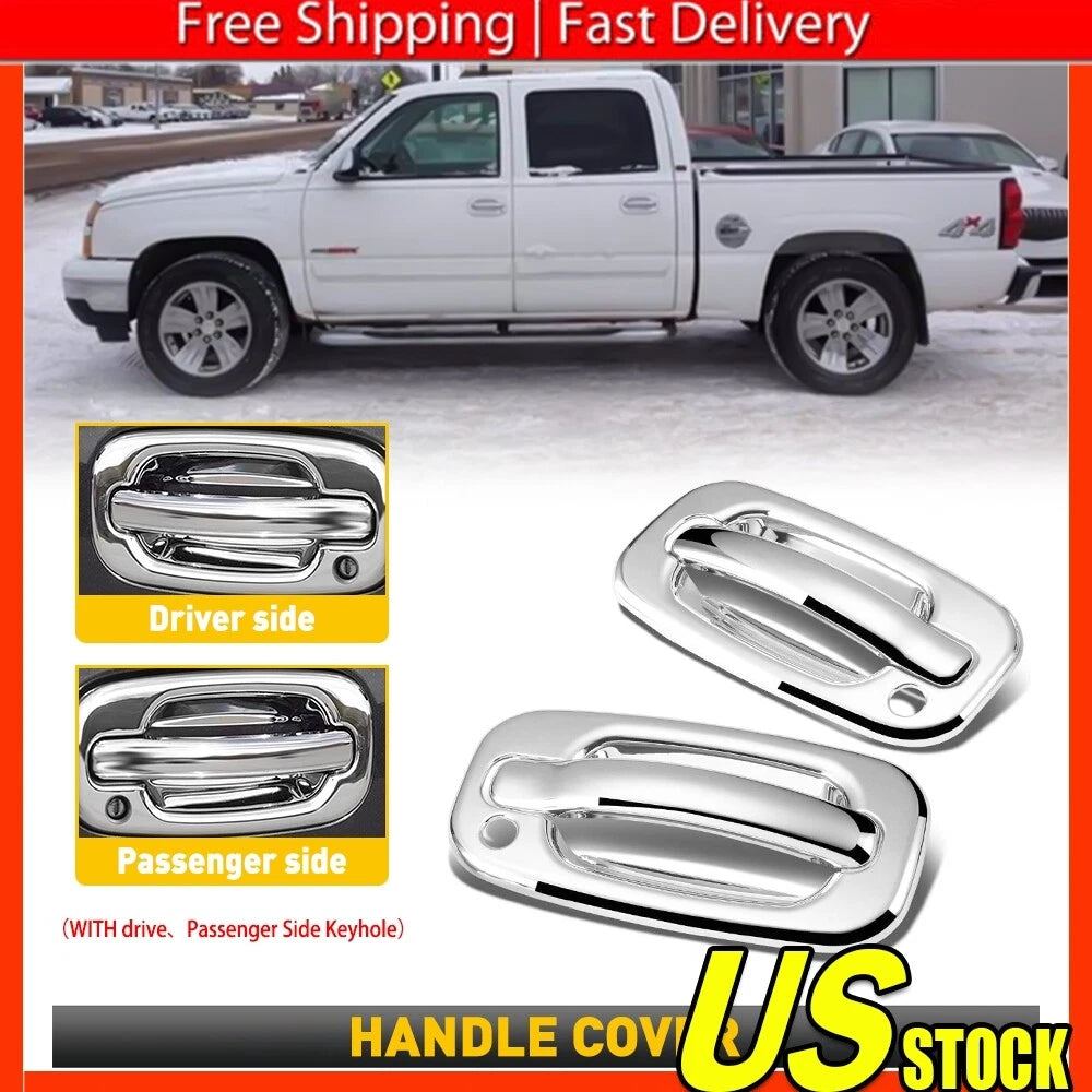 Chrome Door Handle Covers for Chevy Silverado GMC Sierra 1500 (1999â2006)