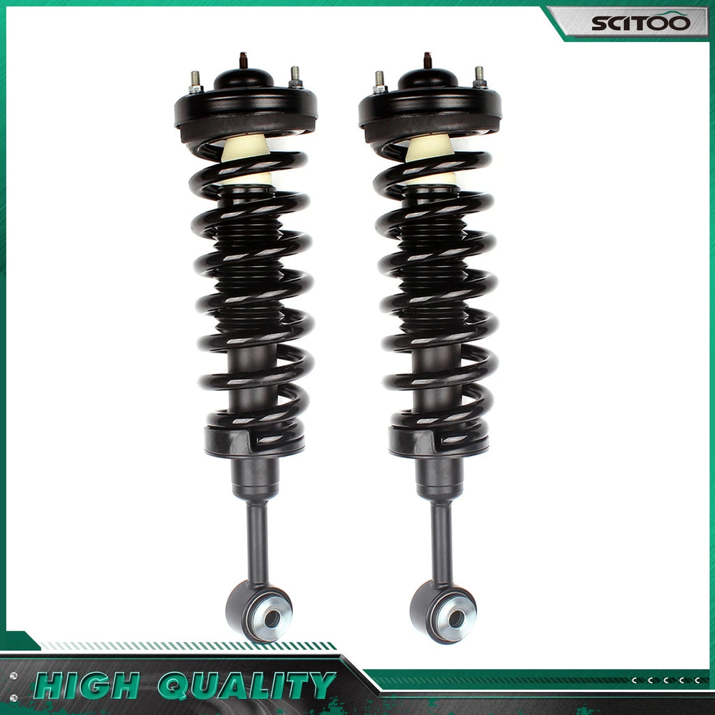Set of 2 Quick Complete Front Struts & Coil Springs for Ford F-150 (2004–2008)