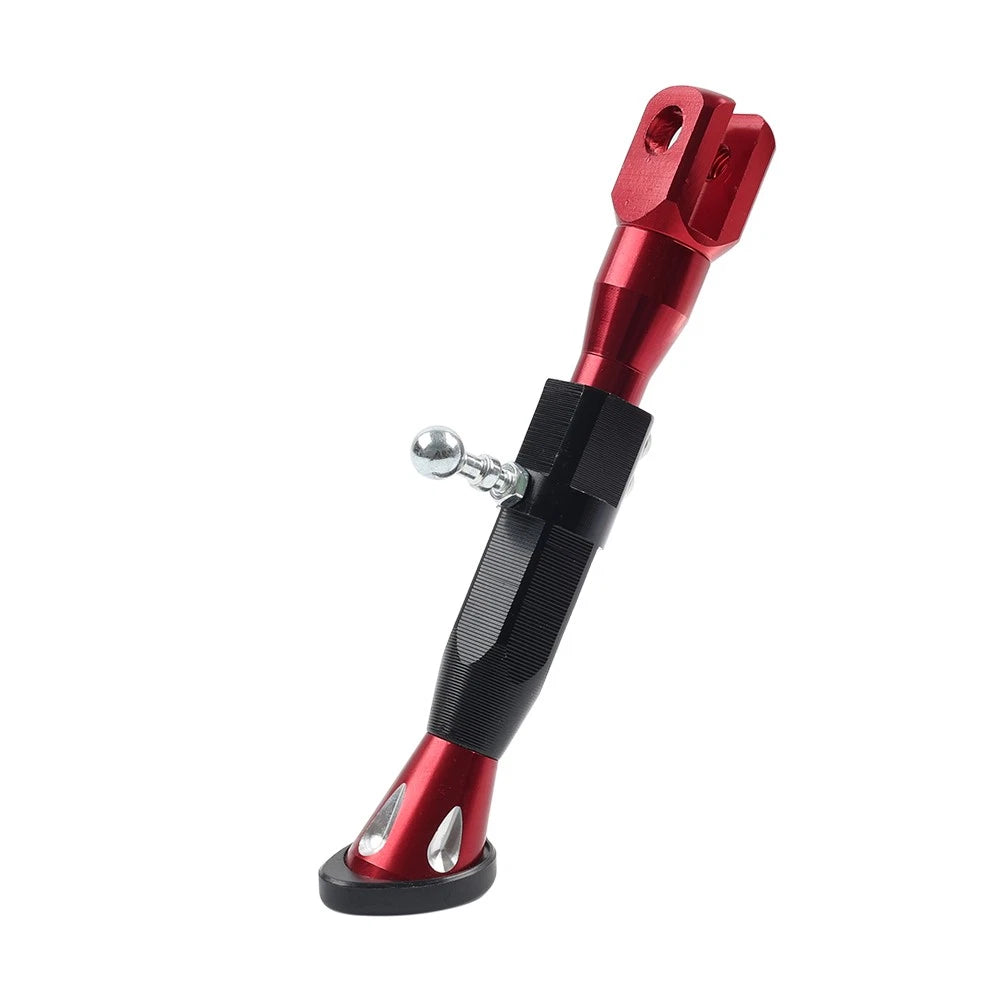 Adjustable Kickstand Foot for Motorcycle Universal - Red