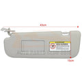 Sun Visor Driver Left Gray LH for Hyundai Elantra (2011–2015) 852103X000TX
