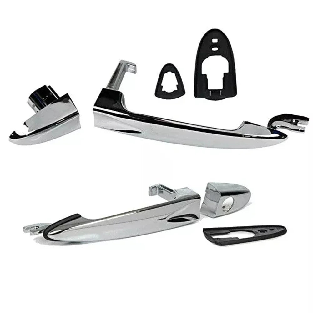 Silver ABS External Door Handle for Lancia Ypsilon (2003–2011)