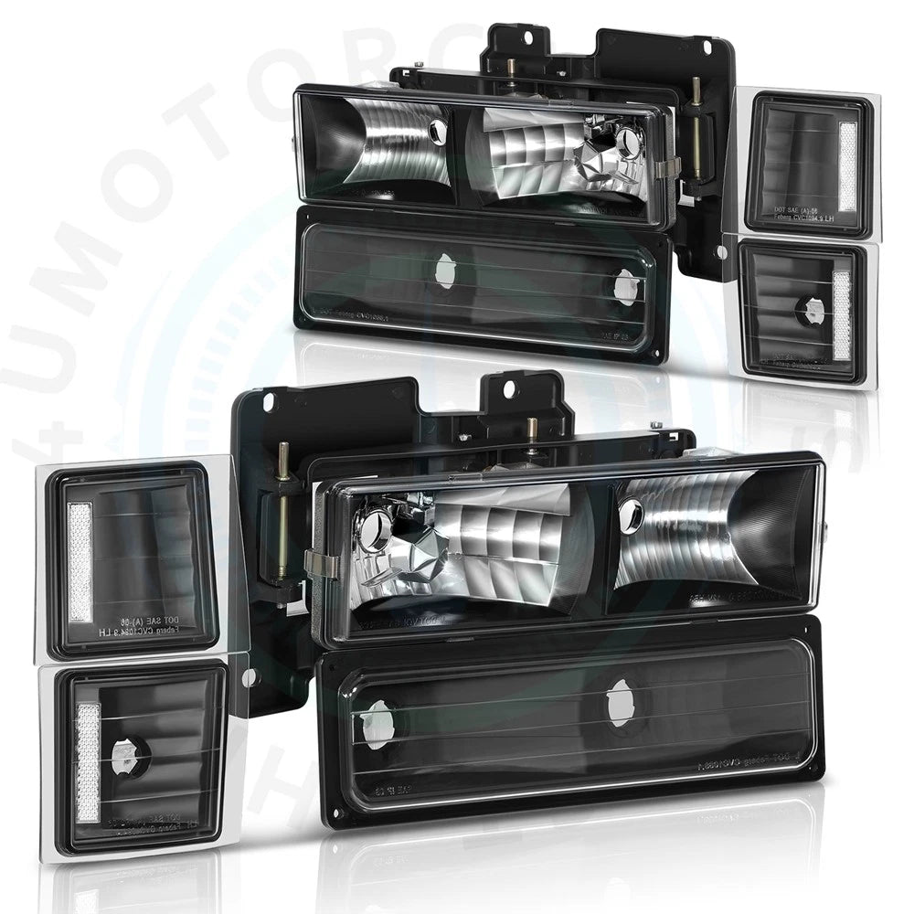 Headlight Assembly Set for Chevy Silverado (1994–1998)