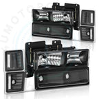 Headlight Assembly Set for Chevy Silverado (1994–1998)