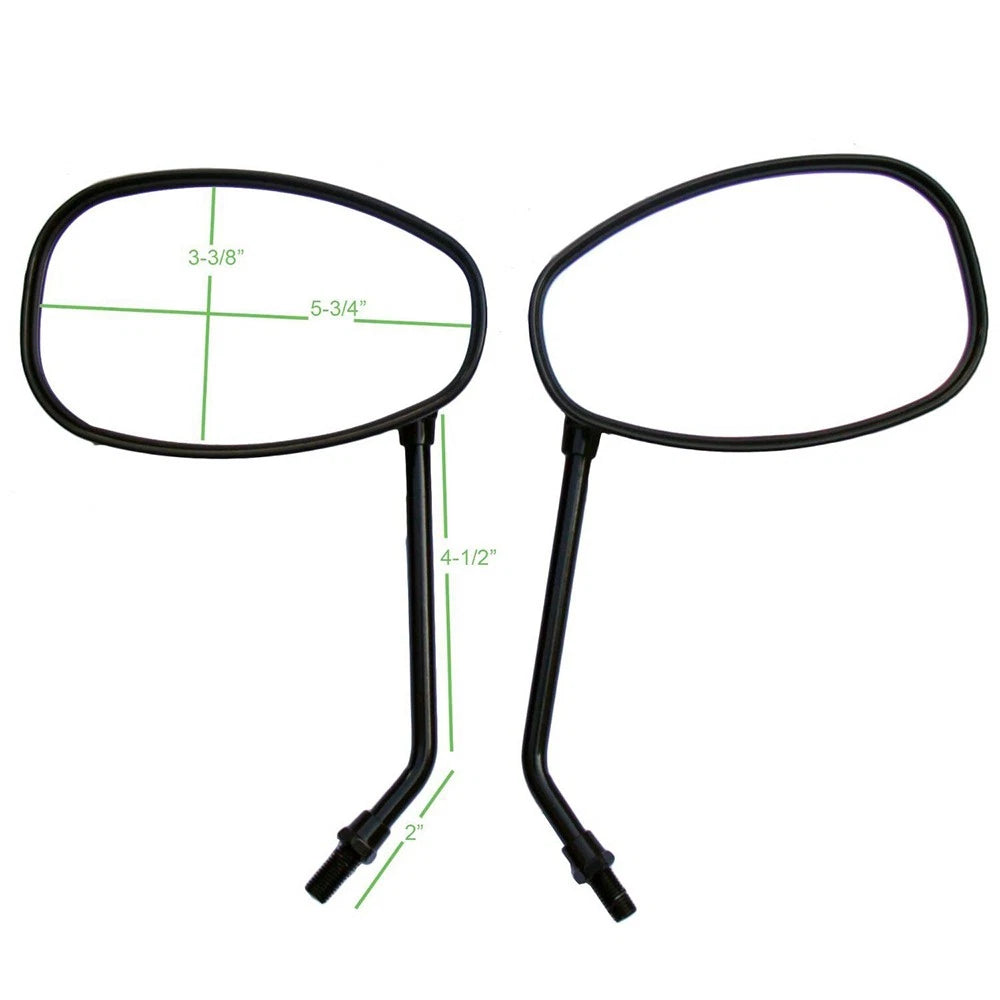 Rearview Mirrors for Kawasaki Chopper, Suzuki Street Bikes