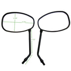 Rearview Mirrors for Kawasaki Chopper, Suzuki Street Bikes