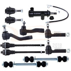 11pcs Front Sway Bars Tie Rods Idler Arm for GMC Yukon XL 2500 (2001–2006)