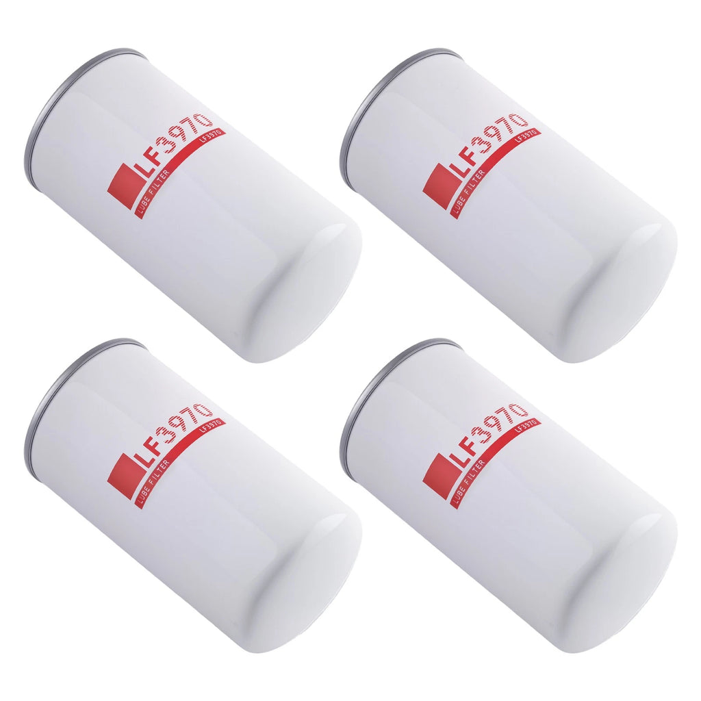 Set of 4 Oil Filters for Ford F-750 (LF3970, P550428, P551019, 3937736, 3937144)