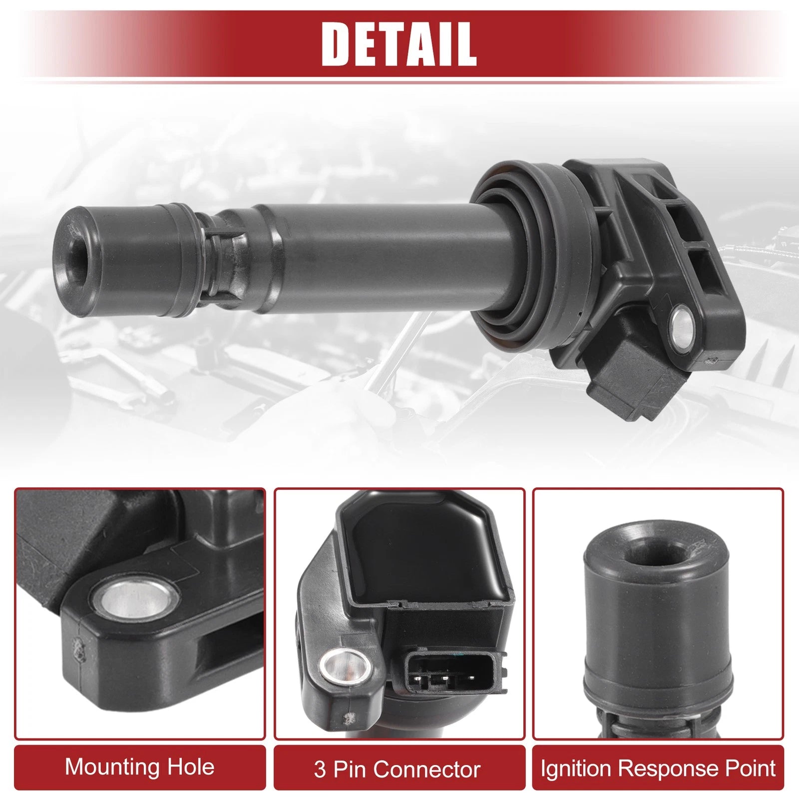 3X Ignition Coil for Toyota Duet (No. 90048-52126)