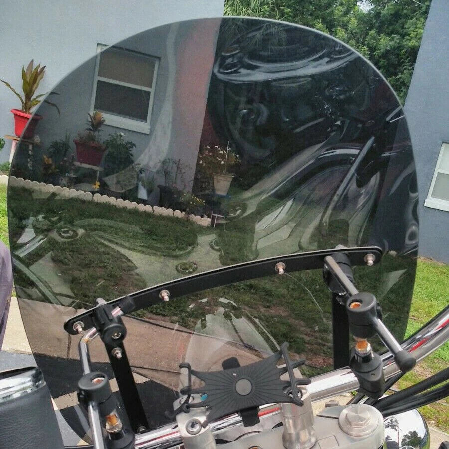 Large Smoke Windshield for Honda Magna Shadow Spirit Sabre 600 750 1100 (19"x17")