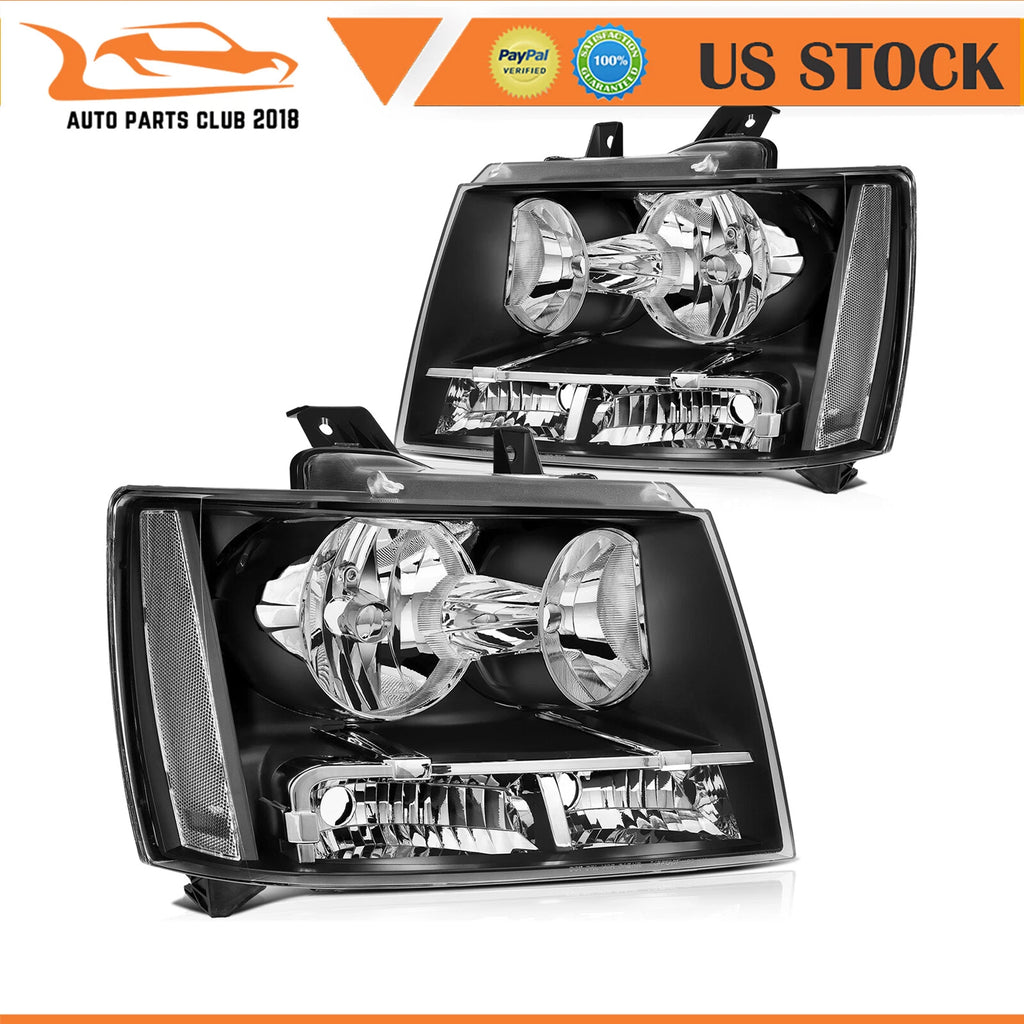Headlight Assembly for Chevy Suburban 1500 (2007–2014) Left + Right