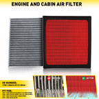 Combo Air & Cabin Filter for Toyota Camry RAV4 Avalon Lexus ES350 (2018–2023)