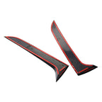 Rear Window Side Spoiler Canard Trim for VW Tiguan 2007-2016 BLACK