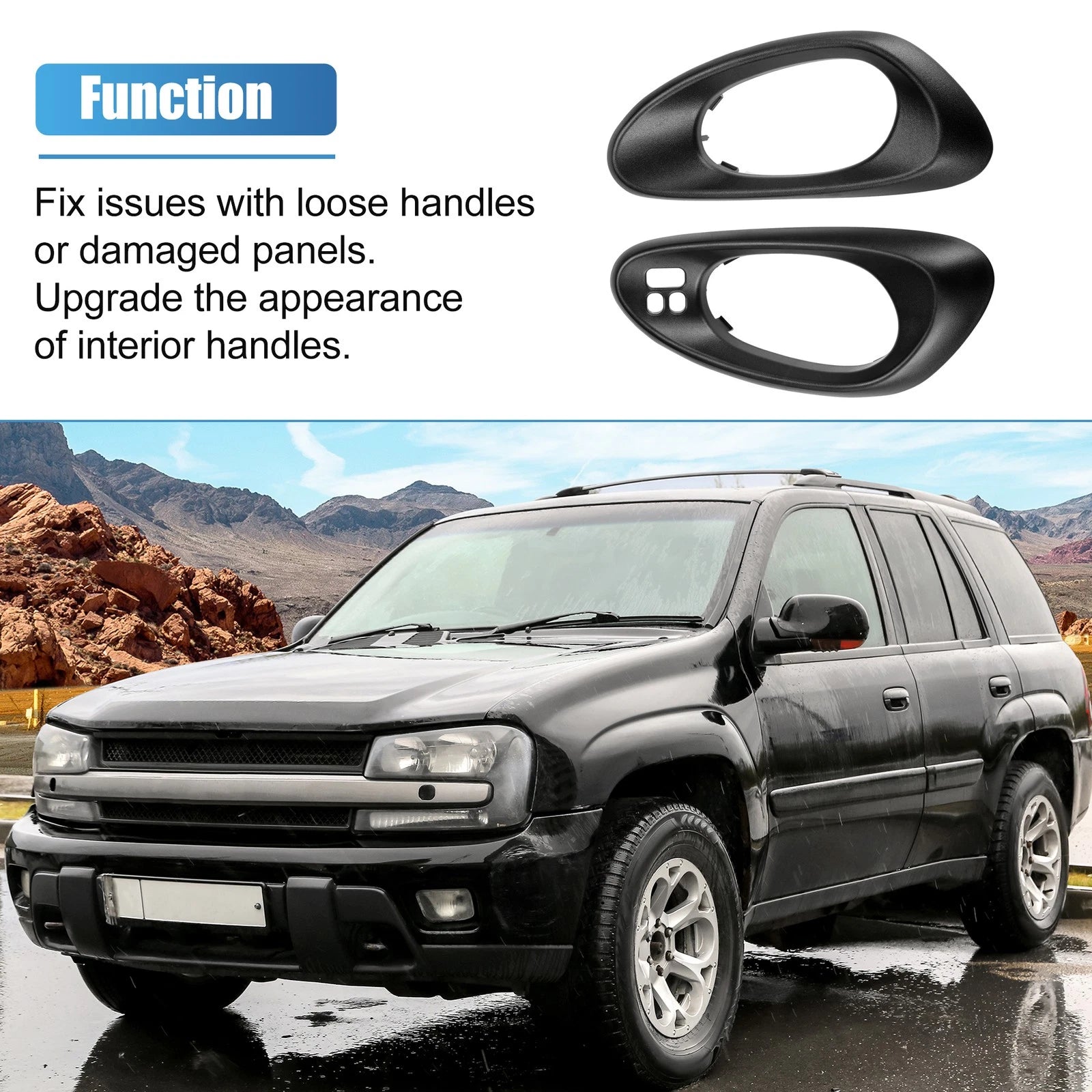 1 Pair Handle Cover Trim for Chevy Trailblazer (2002–2009)