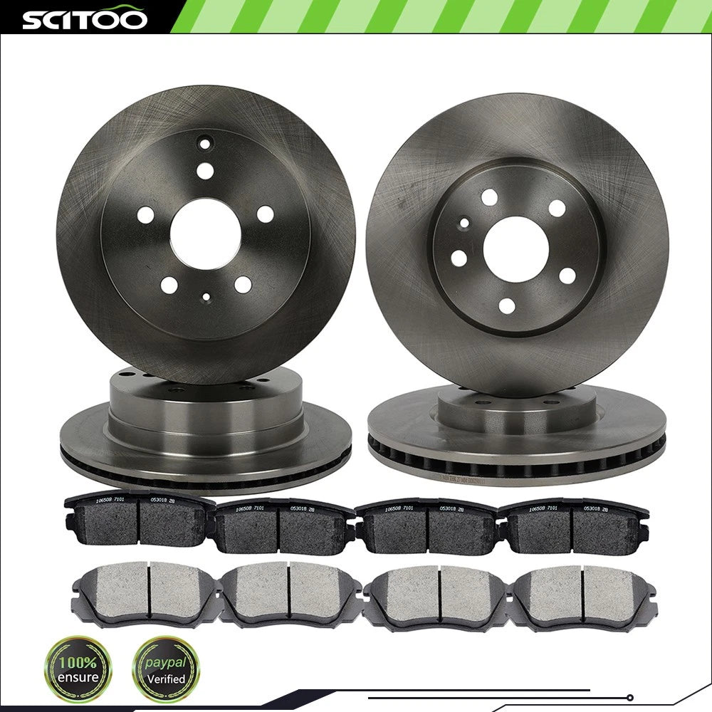 Set of 4 Brake Rotors & Pads for Chevrolet Equinox (2010–2017)