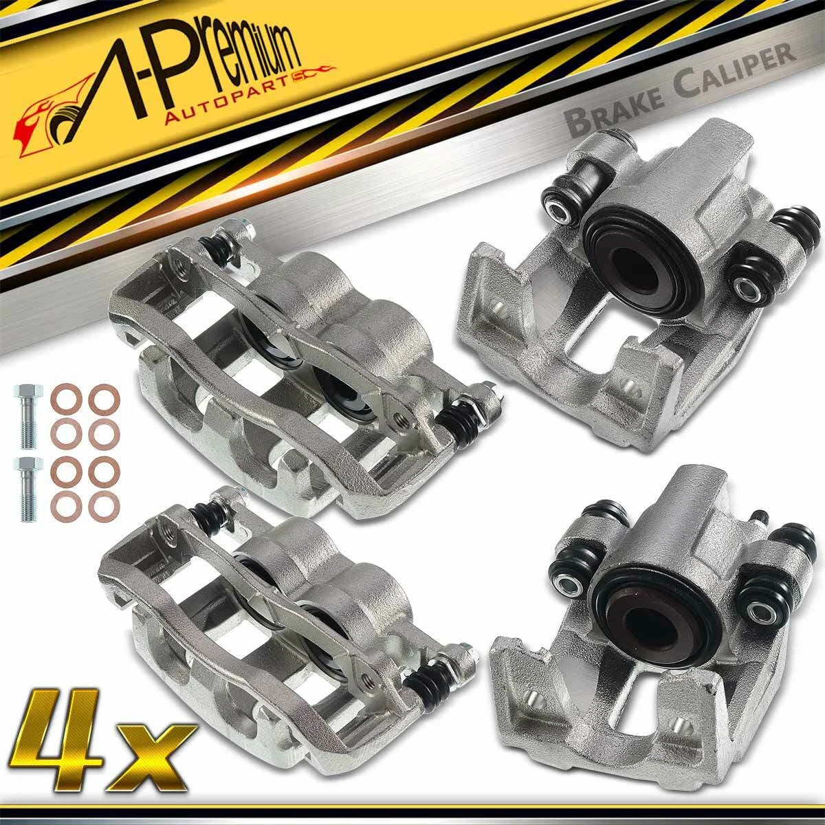 Set of 4 Front & Rear Disc Brake Calipers for Ford Explorer (2006–2010)