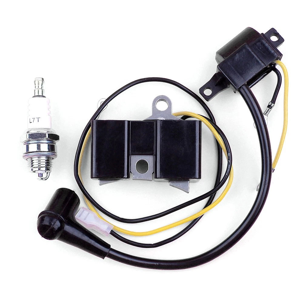 Ignition Coil & Spark Plug for Husqvarna 61 66 162 266 (Old Model)