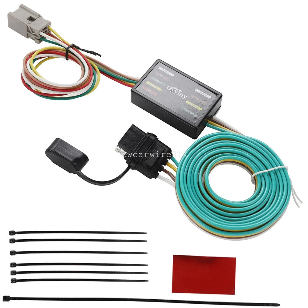 4-Way Flat Trailer Harness Connector 55336 with Dust Cover for Acura MDX (2001–2006)