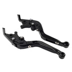 CNC Extendable Brake Clutch Levers for Suzuki GSXR600 GSXR750 (2004–2005) Black