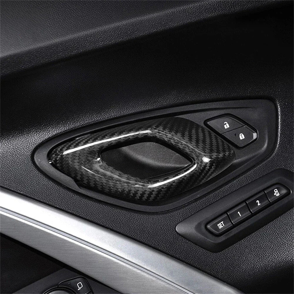 Carbon Fiber Door Handle Panel Cover for Chevrolet Camaro (2016-2023)