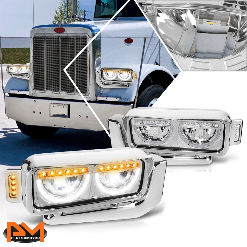 Right Side Headlight for Chevy Trax (2015–2016) Chrome Housing Amber Corner