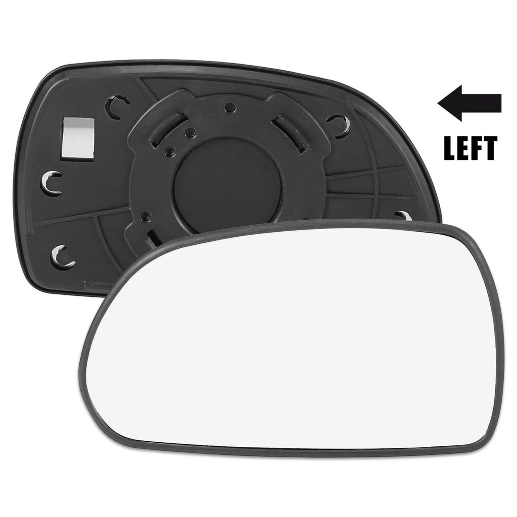 Left Driver Side Rearview Mirror Glass w/ Backing for Hyundai Elantra 