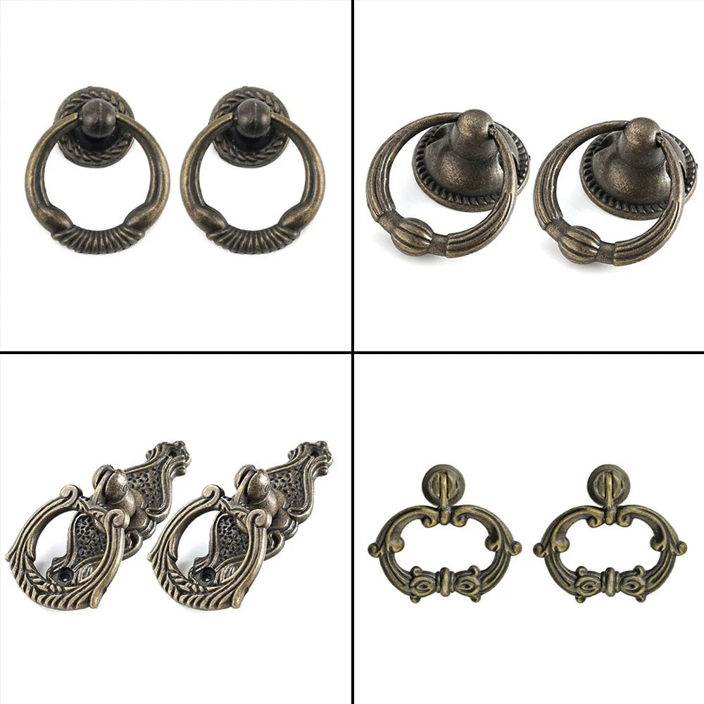 Set of 10 Zinc Alloy Door Pull Handles for Cabinet Drawer