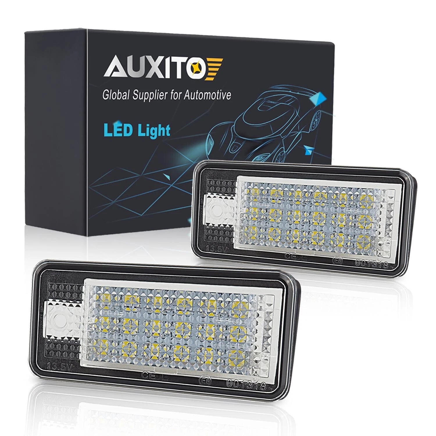 2X Canbus LED License Plate Lights for Audi A3 A4 S4 A6 A8 Q7 Quattro
