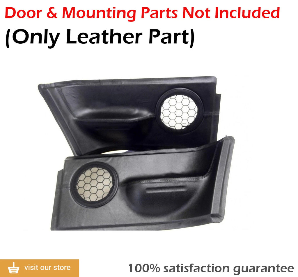 Rear Insert Door Panel for Volkswagen Beetle (1998–2010) Black Leather Synthetic