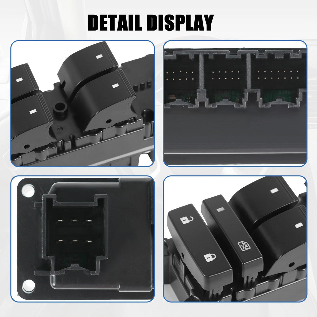 Front Left Power Window Switch for Chevy Silverado 1500 GMC Yukon (2007-2014)
