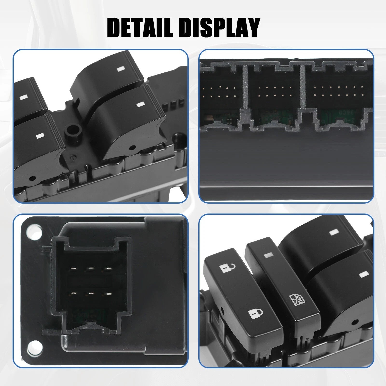 Front Left Power Window Switch for Chevy Silverado 1500 GMC Yukon (2007-2014)