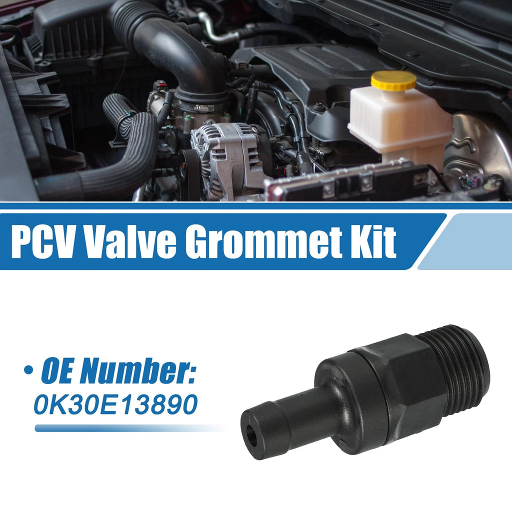 PCV Valve Fittings No. 0K30E13890 for Kia Rio (2001–2005) Black