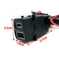 USB-C USB-A Dashboard Switch Fast Charger for Subaru Legacy (2014–2025)
