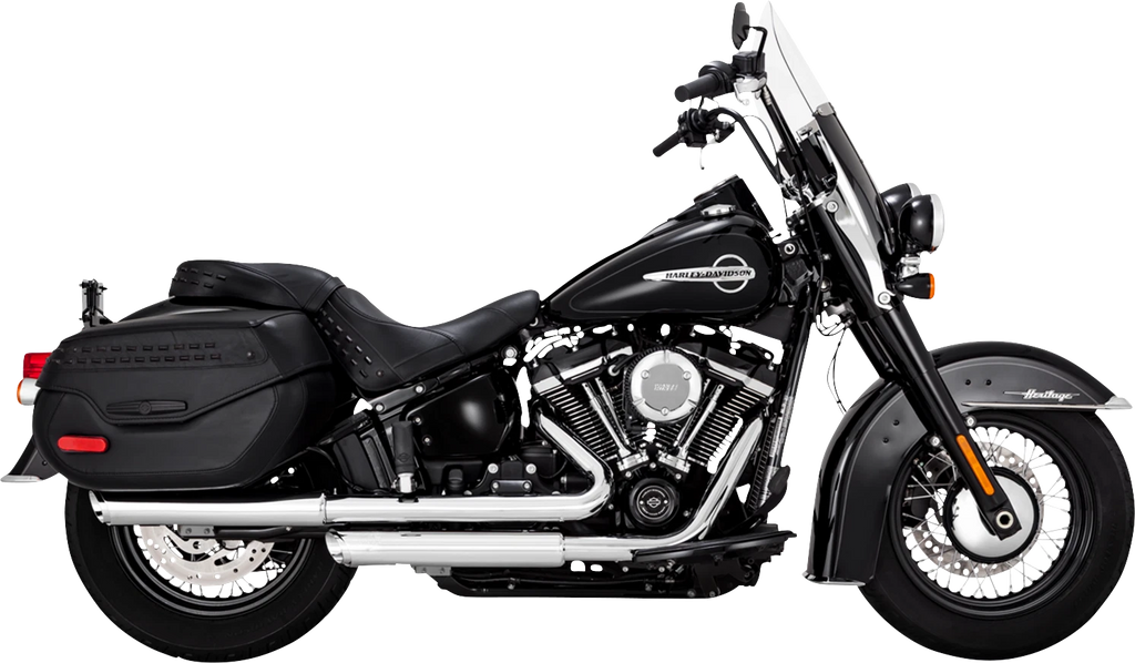 Vance & Hines 3" Twin Slash Slip-On Muffler Chrome 16379 for Harley Touring (2018–2024)