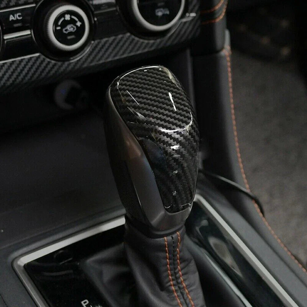 Carbon Fiber Gear Shift Knob Cover for Subaru Forester and Impreza