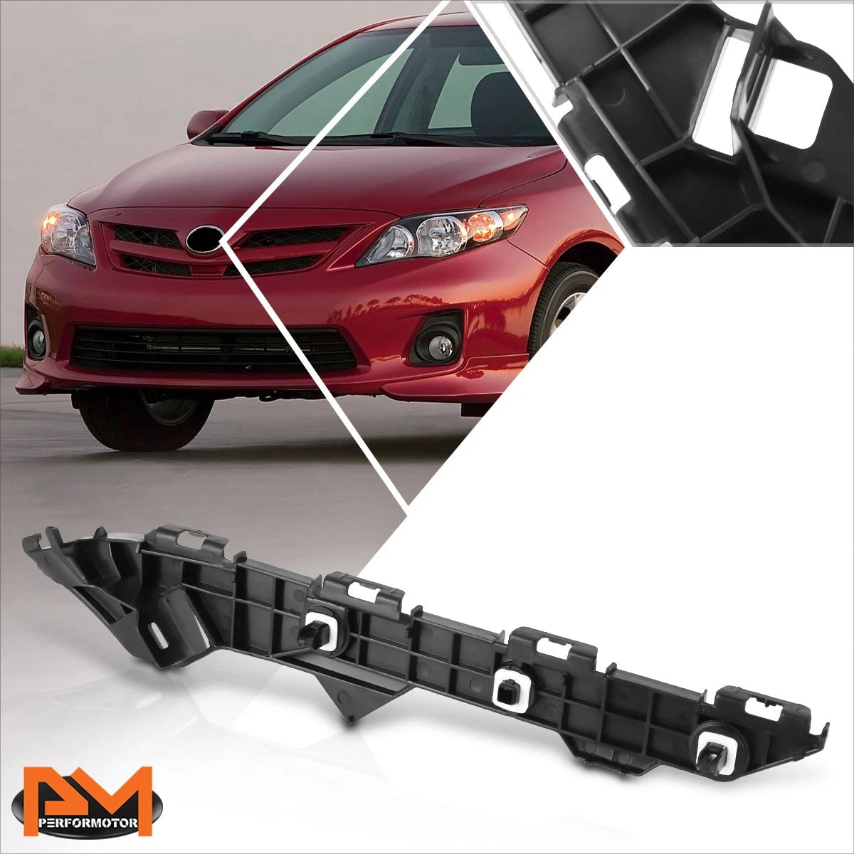 Rear Right Bumper Cover Retainer Bracket for Toyota Corolla (2009–2013)