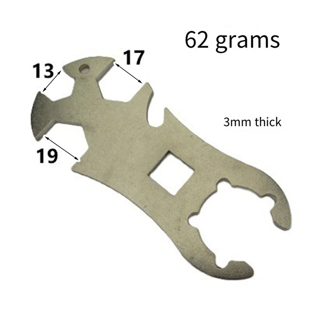 Portable Stainless Steel Gas Cylinder Key Tool for Barbecue and Picnics