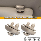 2-Pack Car Sun Visor Clip Hook for Audi A3 RS4 A5 Q3 Q5 (2001–2015) Beige