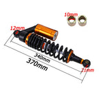 Set of 2 Rear Air Shock Absorbers for Harley Honda Kawasaki (13.5")