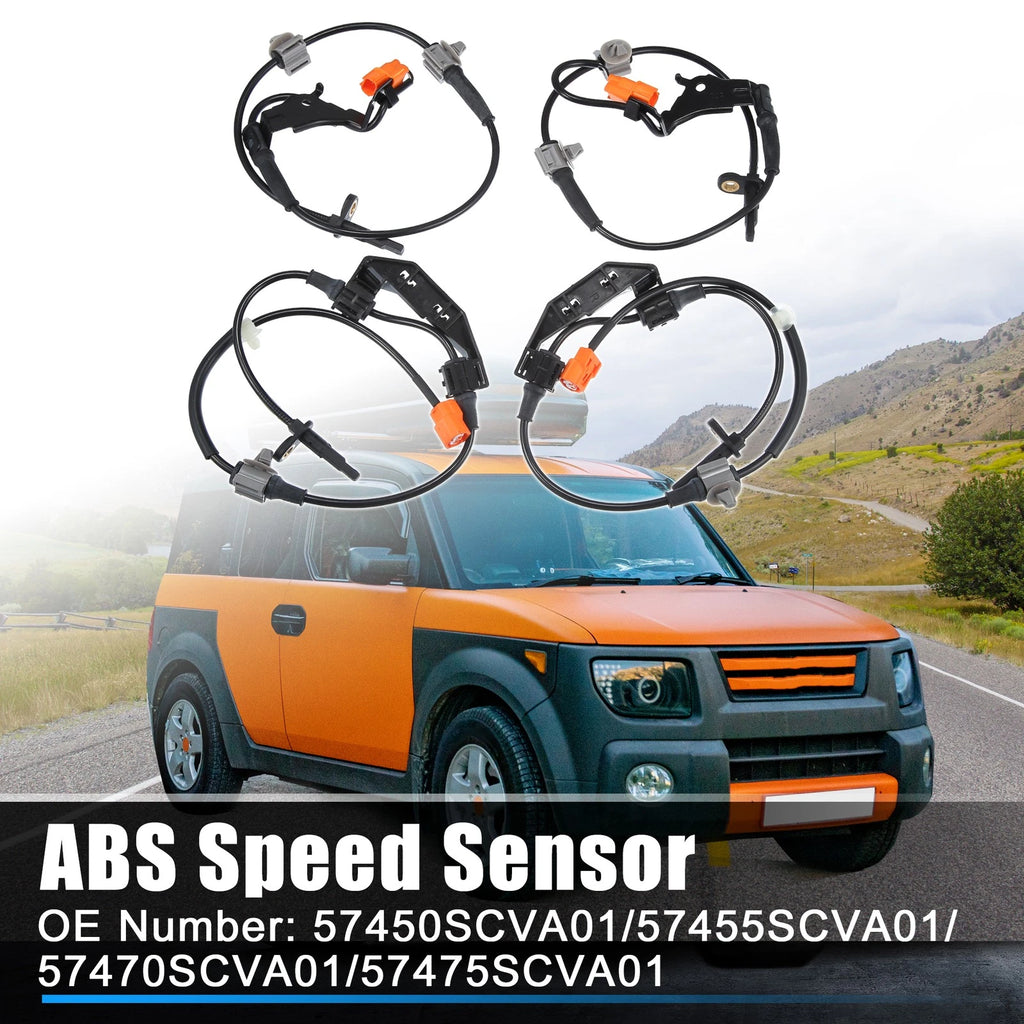Set of 4 ABS Speed Sensors for Honda Element (2003–2011)