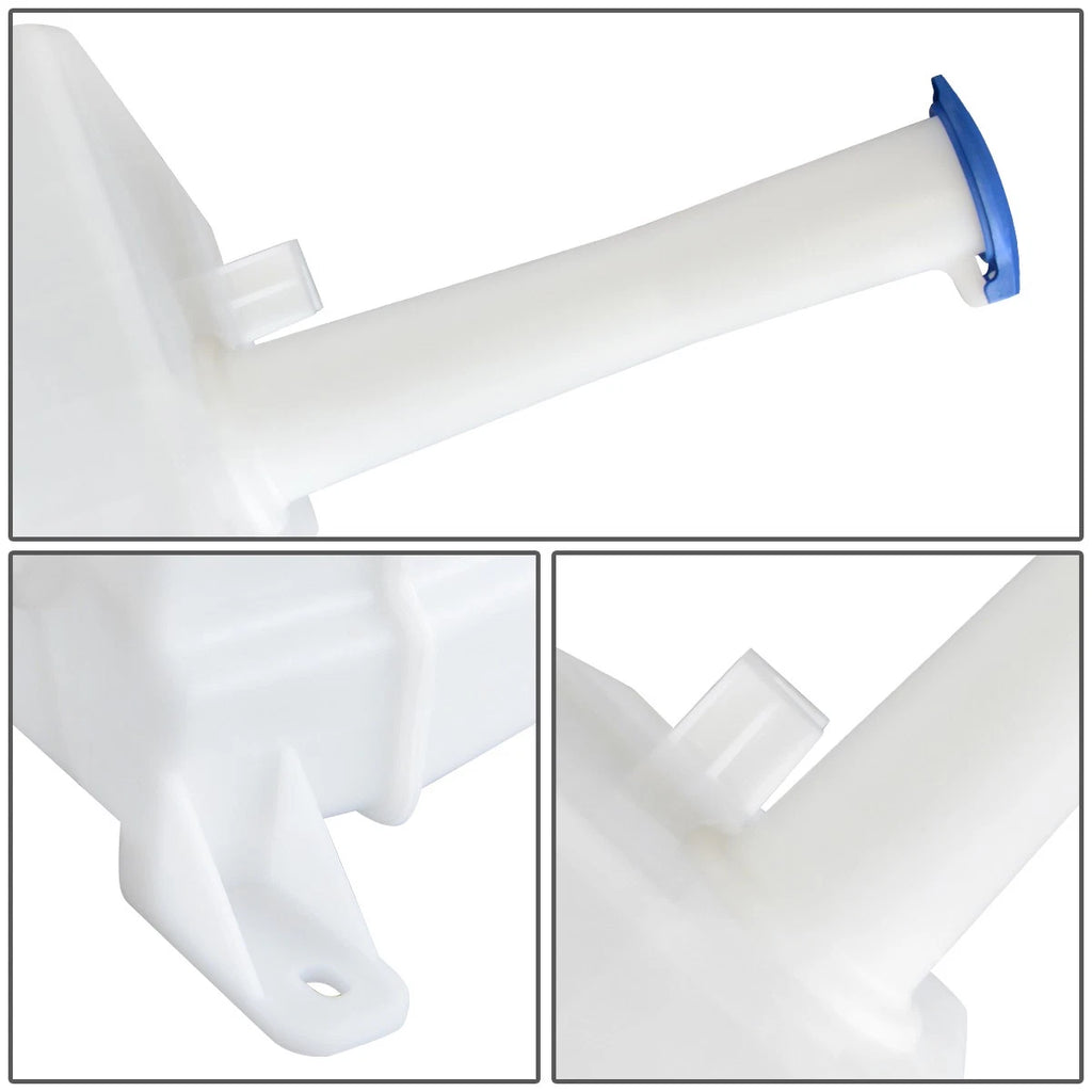 Windshield Washer Fluid Reservoir Tank Bottle w/ Cap + Pump for Sonata (1999–2004)
