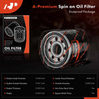 Engine Oil Filter for Honda Civic (2002–2003) and Nissan Altima (2002–2003)