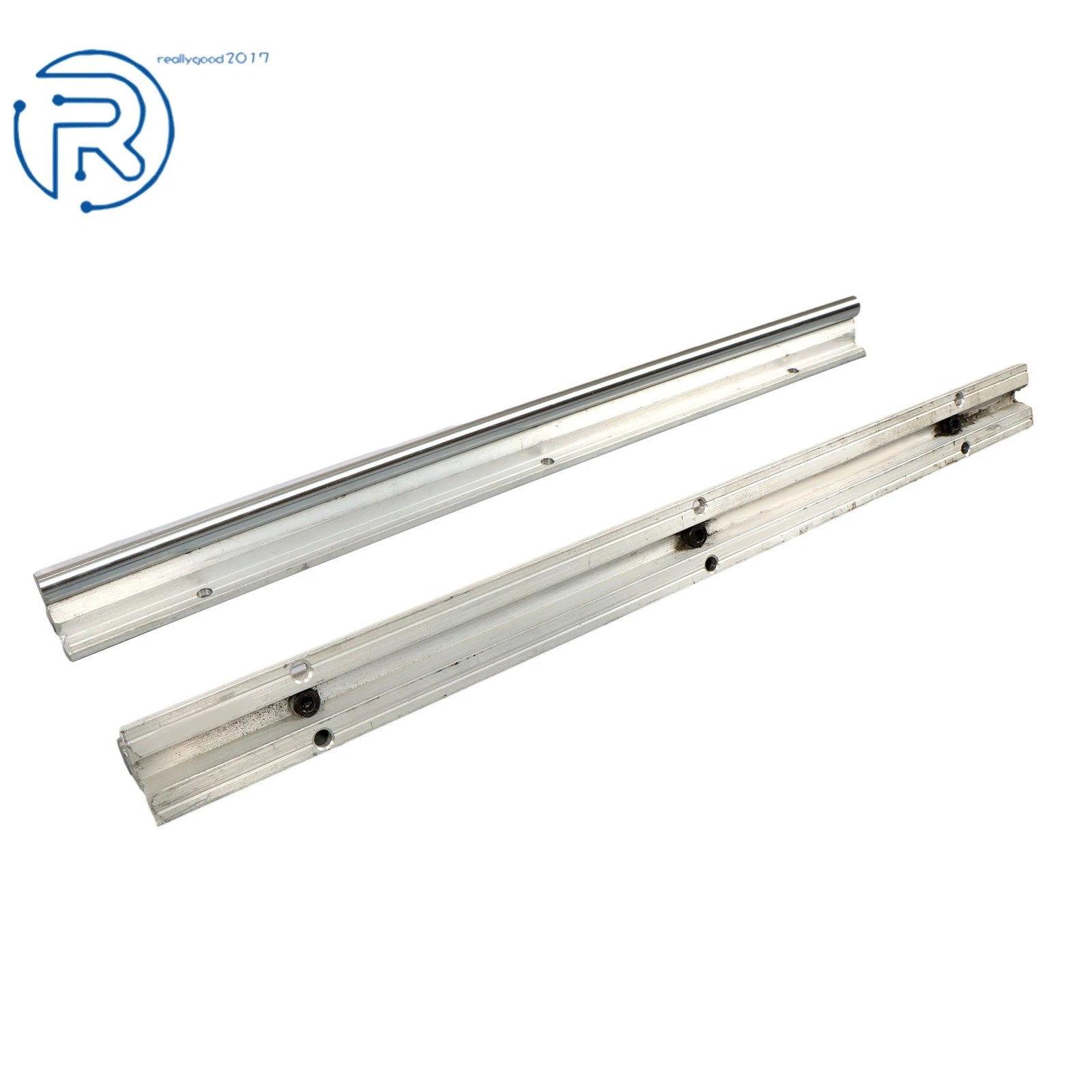 2Pcs SBR12-400mm Linear Shaft Rail with 4 SBR12UU Bearings for
