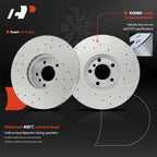 Front Drilled Brake Rotors & Ceramic Pads for BMW F10 (2011–2017)
